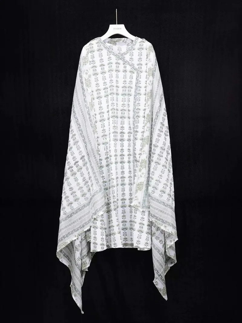Ivory With Pista Green Cotton Straight Cut Salwar Suit Adorned With Floral Prints Paired With Dupatta 2