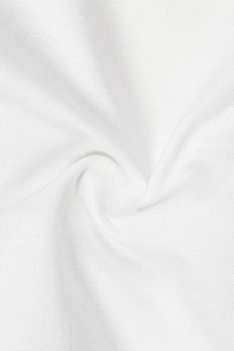 Ivorycraft-Bright White Solid Oxford Premium Cotton Dress Shirt 2