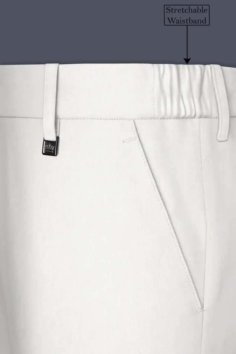 Ivovira-Amour Cream Premium Cotton Stretchable Waistband Pant 6