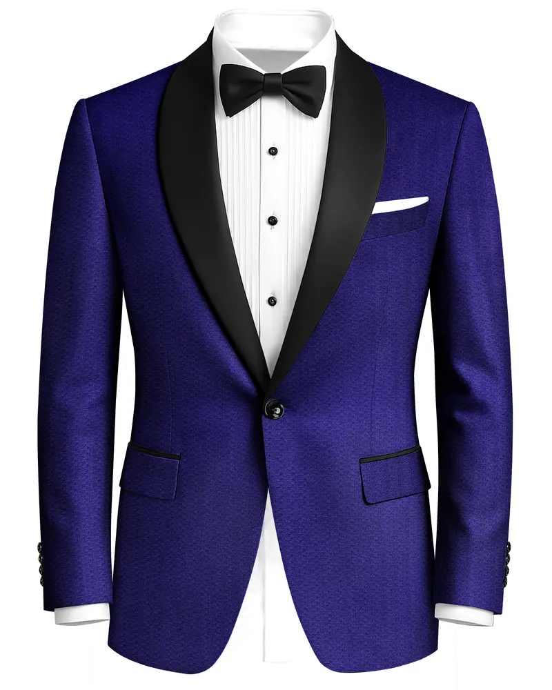 Jacarta Blue Designer Tuxedo Blazer 1