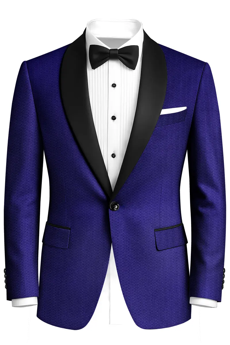 Jacarta Blue Designer Tuxedo Blazer 2