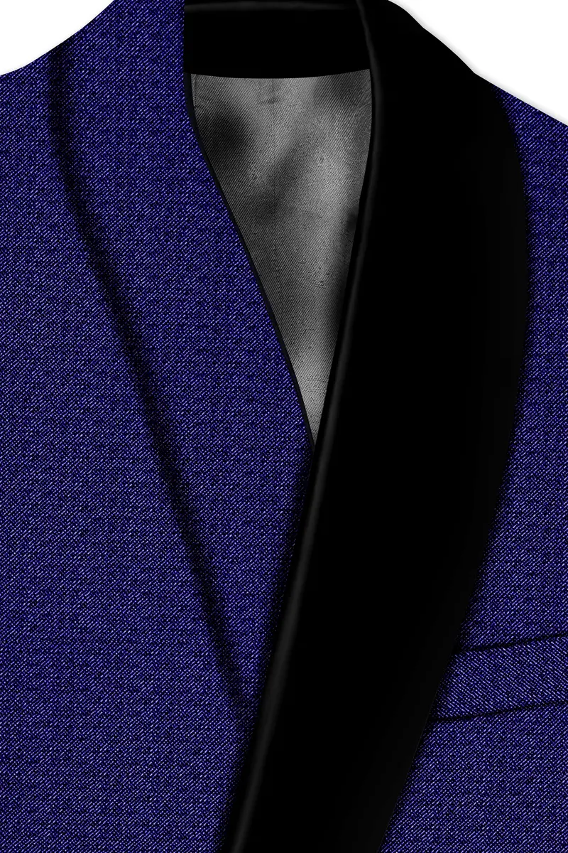 Jacarta Blue Designer Tuxedo Blazer 4