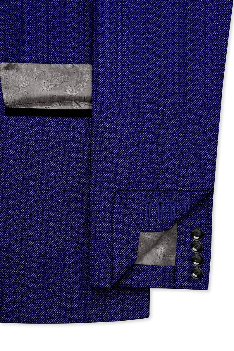 Jacarta Blue Designer Tuxedo Blazer 6