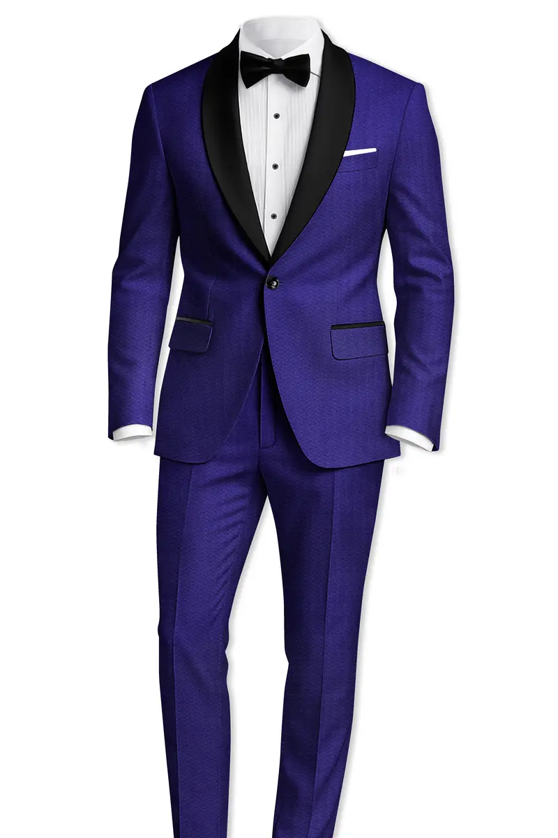 Jacarta Blue Designer Tuxedo Blazer 9