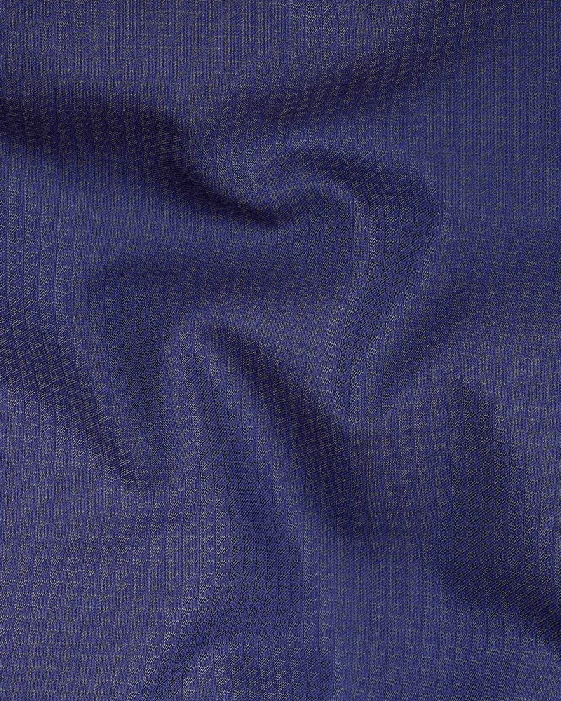 Jacarta Blue Triangle Textured Pant 3