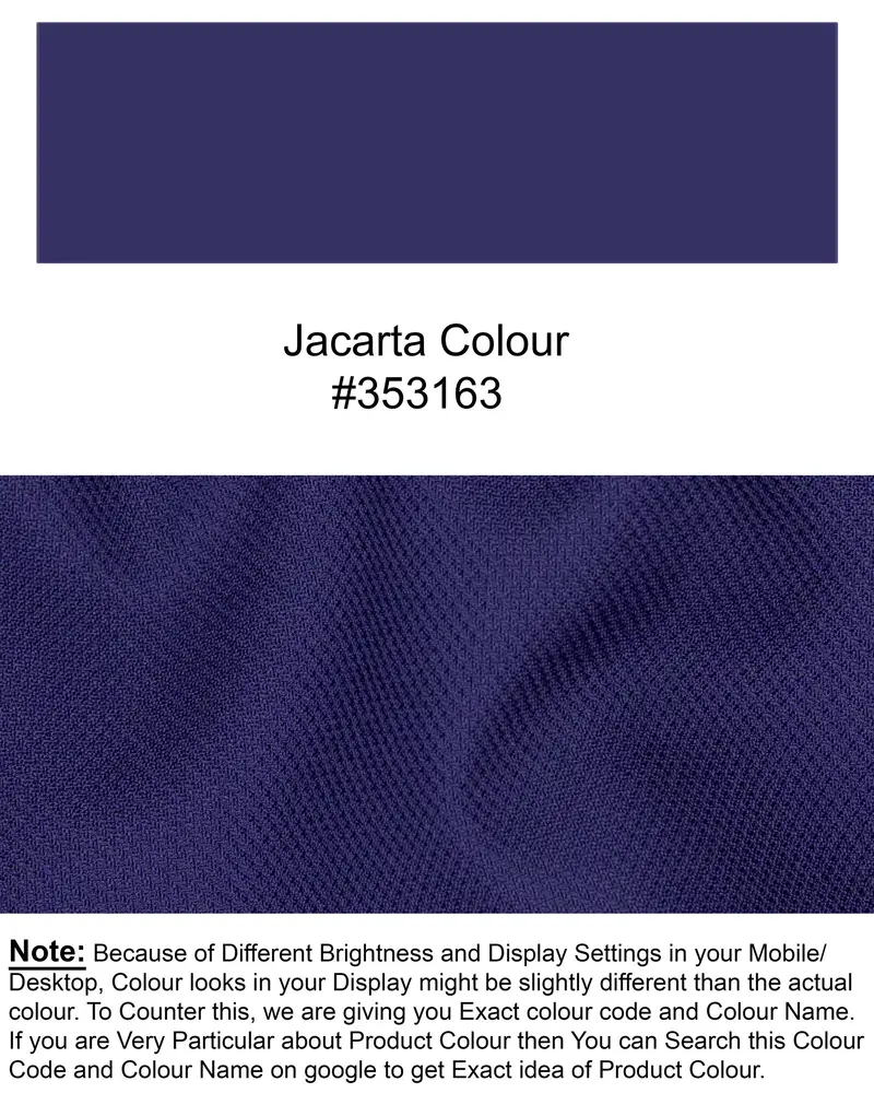 Jacarta Blue Wool Rich Waistcoat 7