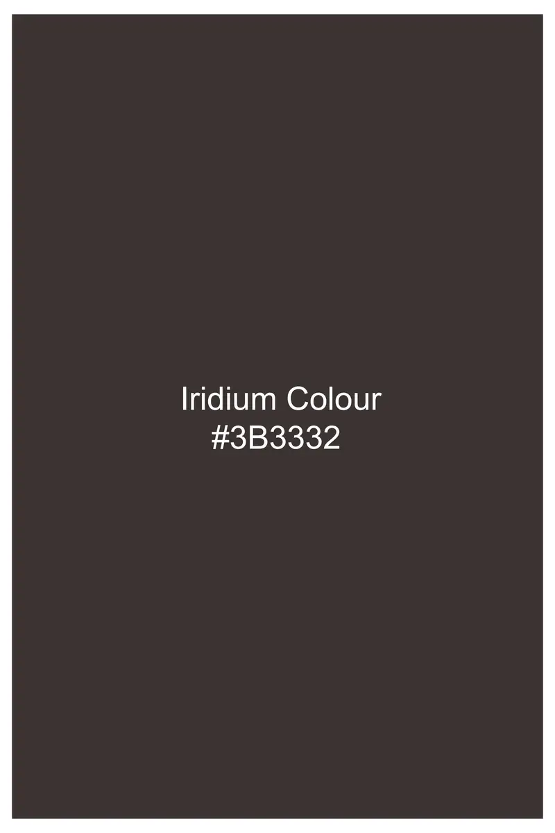 Jacrid-Iridium Gray Jacquard Textured Giza Cotton Shorts 7