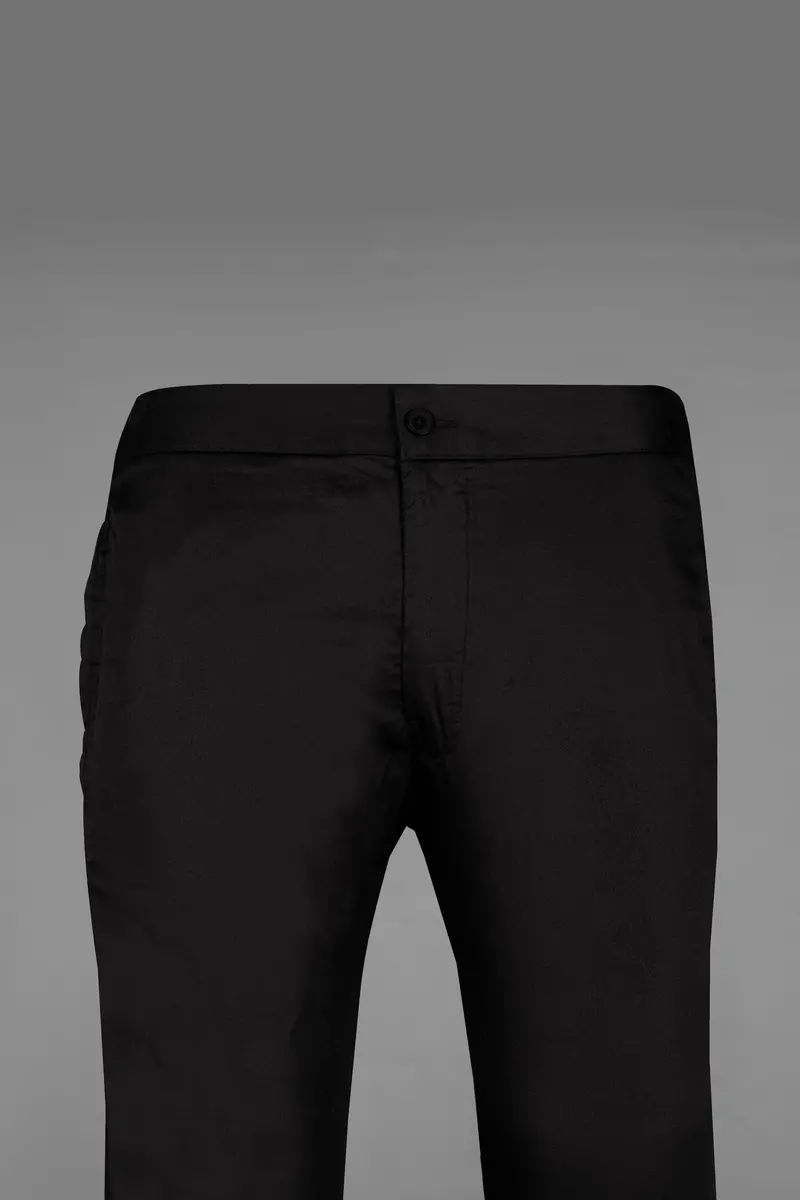 Jade Black And Bright White Super Soft Premium Cotton Designer Lounge Pants 8