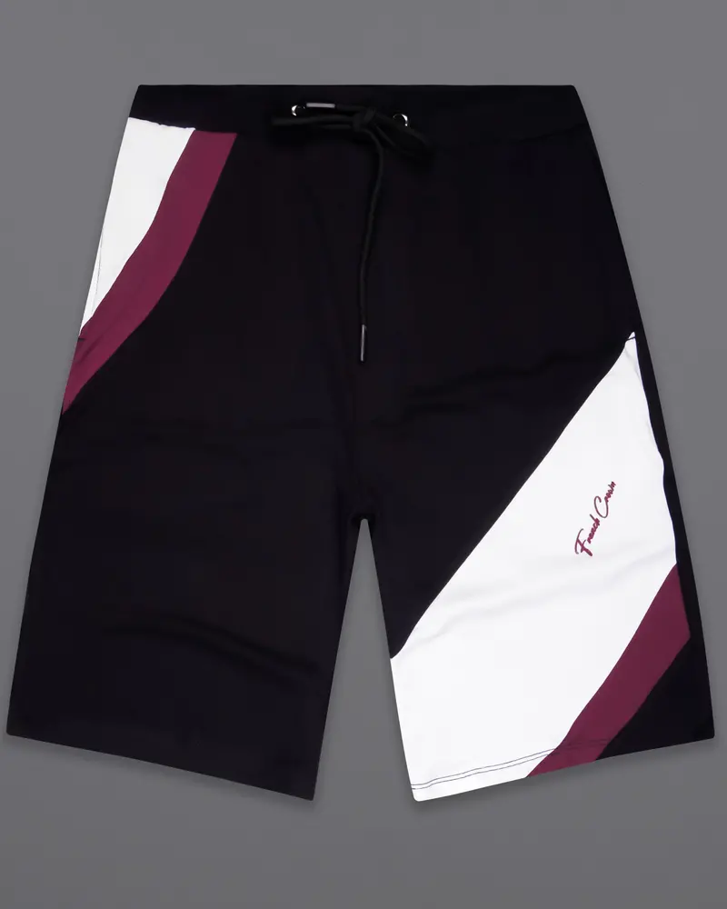 Jade Black And Tamarind Maroon Super Soft Premium Cotton Shorts 1
