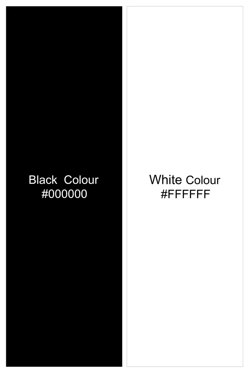 Jade Black And White Printed Premium Cotton Designer Shirt 6