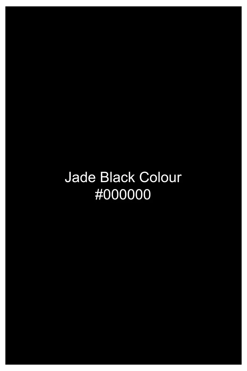 Jade Black Dobby Textured Premium Cotton Shirt 8
