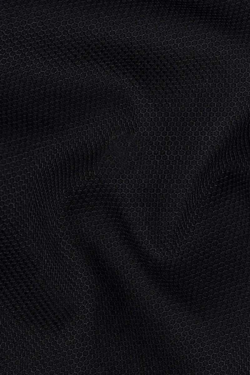 Jade Black Dobby Textured Premium Giza Cotton Shirt 2