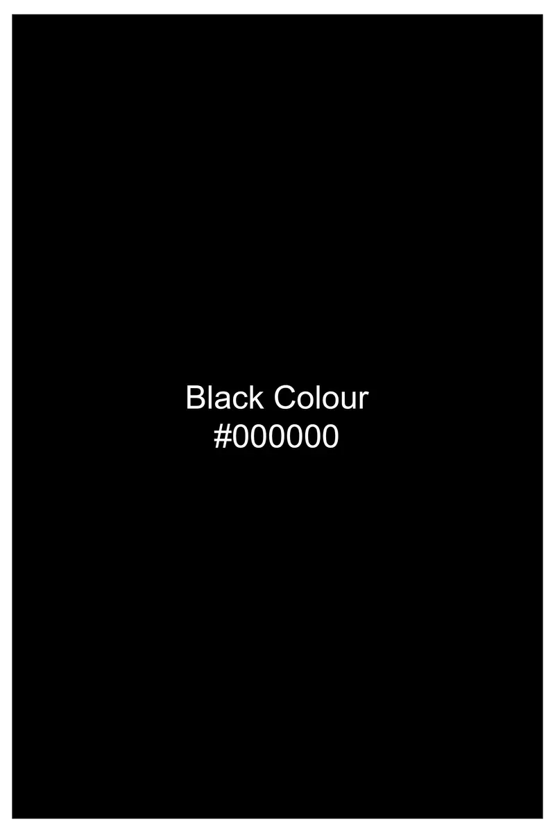 Jade Black Dobby Textured Premium Giza Cotton Shirt 7