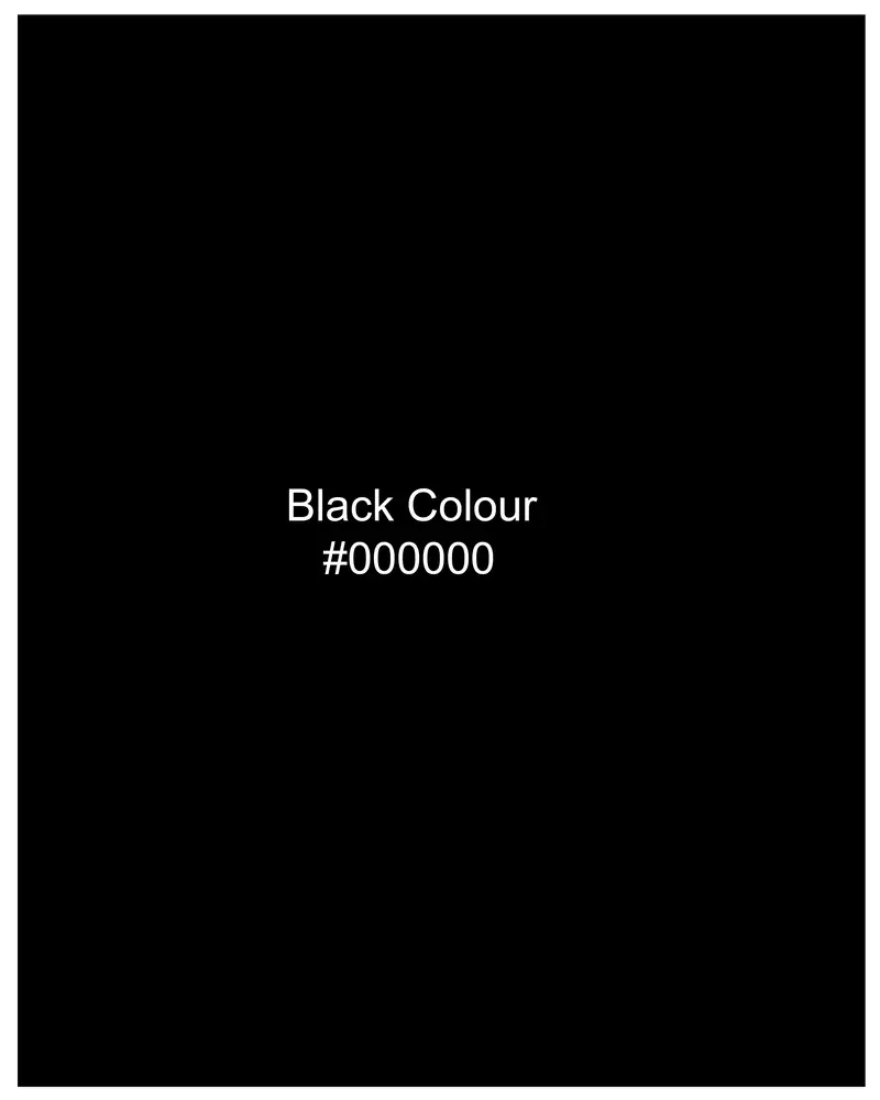 Jade Black Dobby Textured Premium Giza Cotton Shirt 8