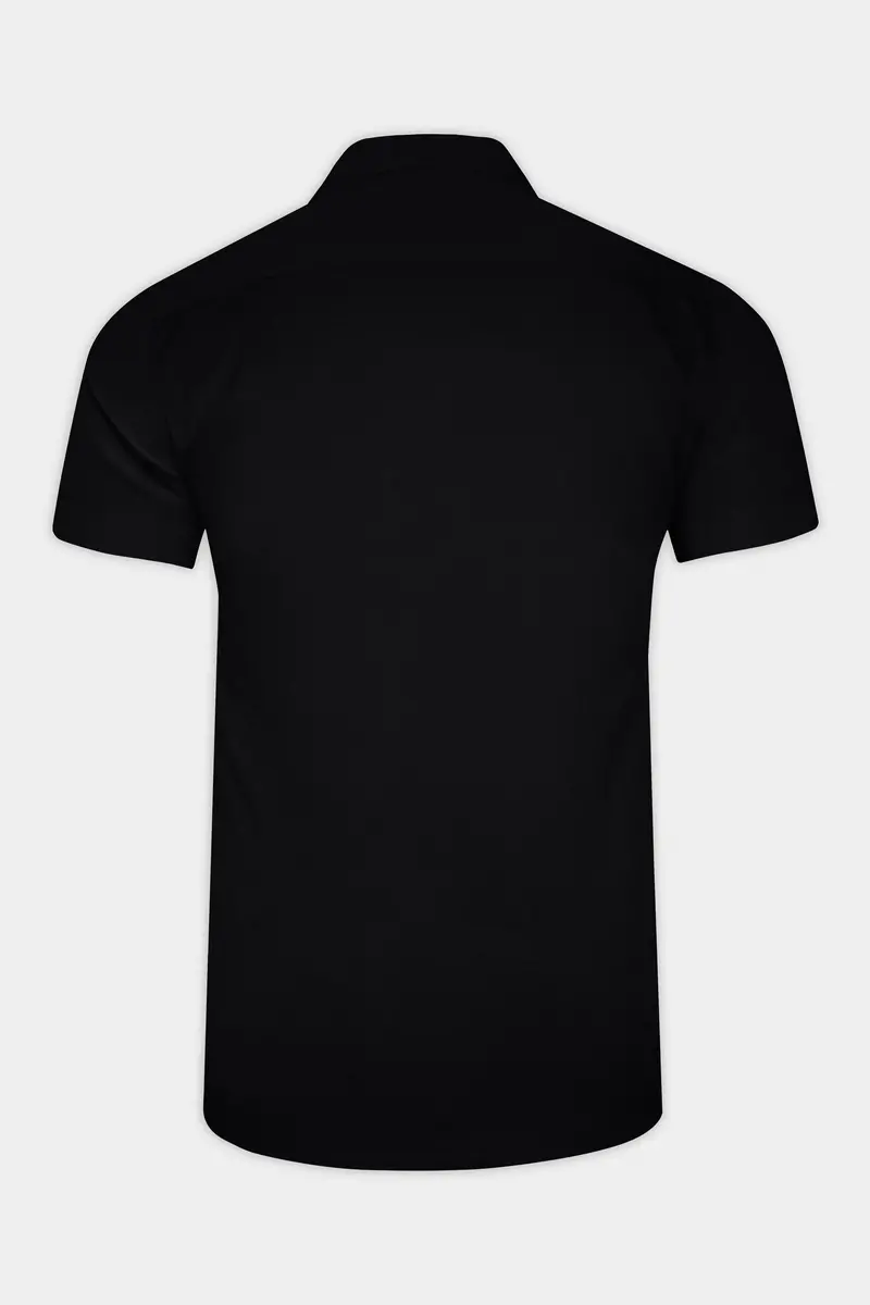 Jade Black Double-Breasted Premium Cotton Designer Shirt 5
