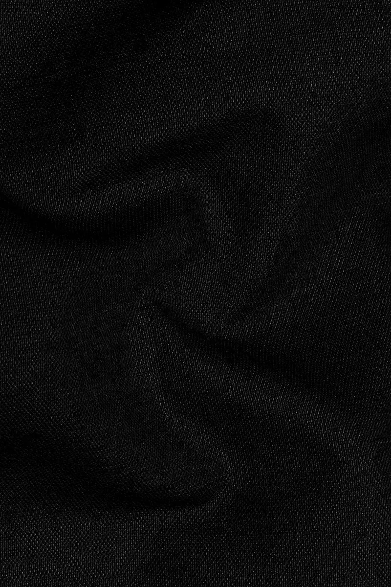 Jade Black Indian Kurta Style Luxurious Linen Shirt 3