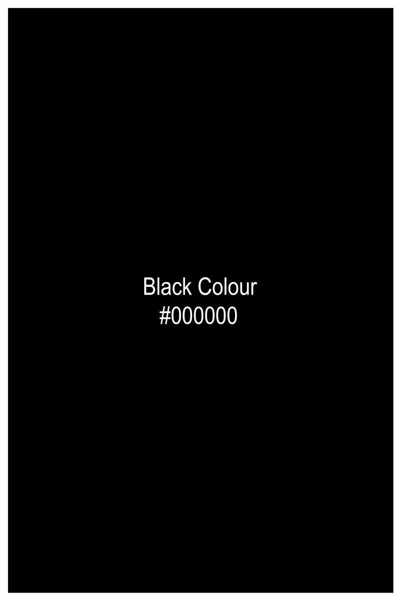 Jade Black Jacquard Textured Premium Giza Cotton Shirt 5