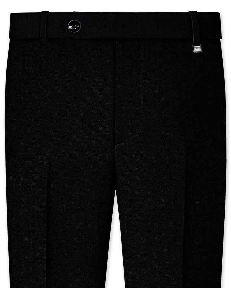 Jade Black Linen Performance Pant 1