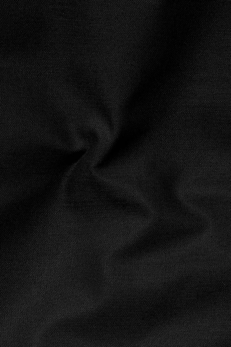 Jade Black Luxurious Linen Bandhgala/Mandarin Blazer 3