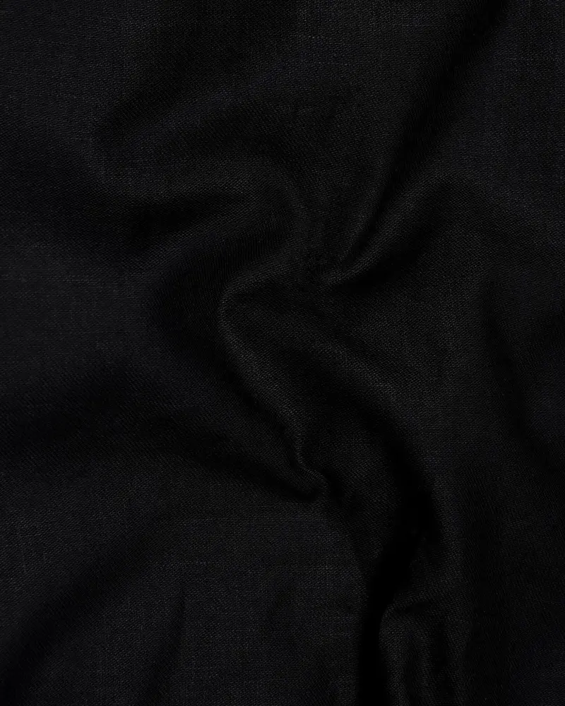 Jade Black Luxurious Linen Shirt 2