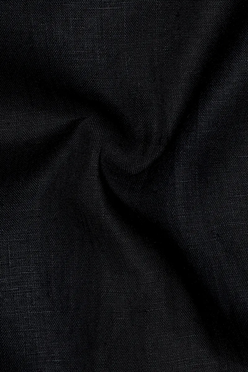 Jade Black Luxurious Linen Shirt 3