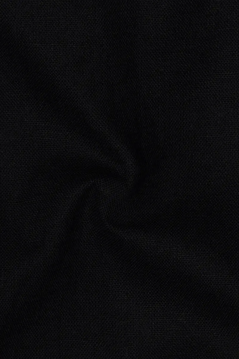 Jade Black Luxurious Linen Shirt 3