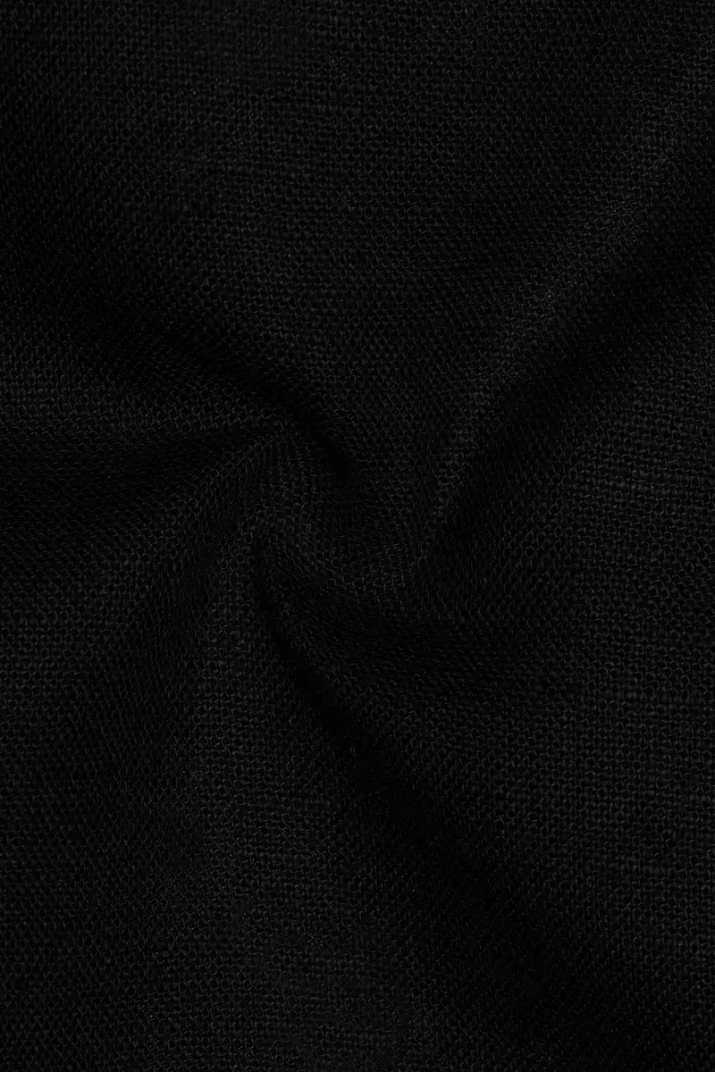 Jade Black Luxurious Linen Shirt 3