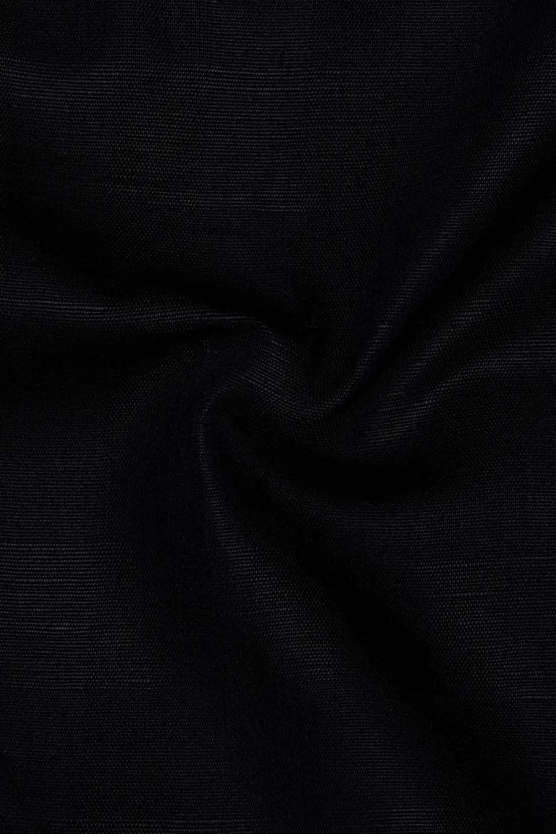 Jade Black Luxurious Linen Shirt 3