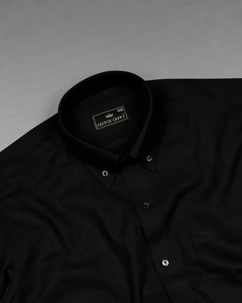 Jade Black Luxurious Linen Shirt 4