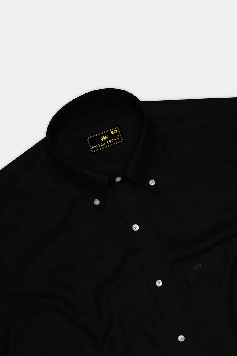 Jade Black Luxurious Linen Shirt 5