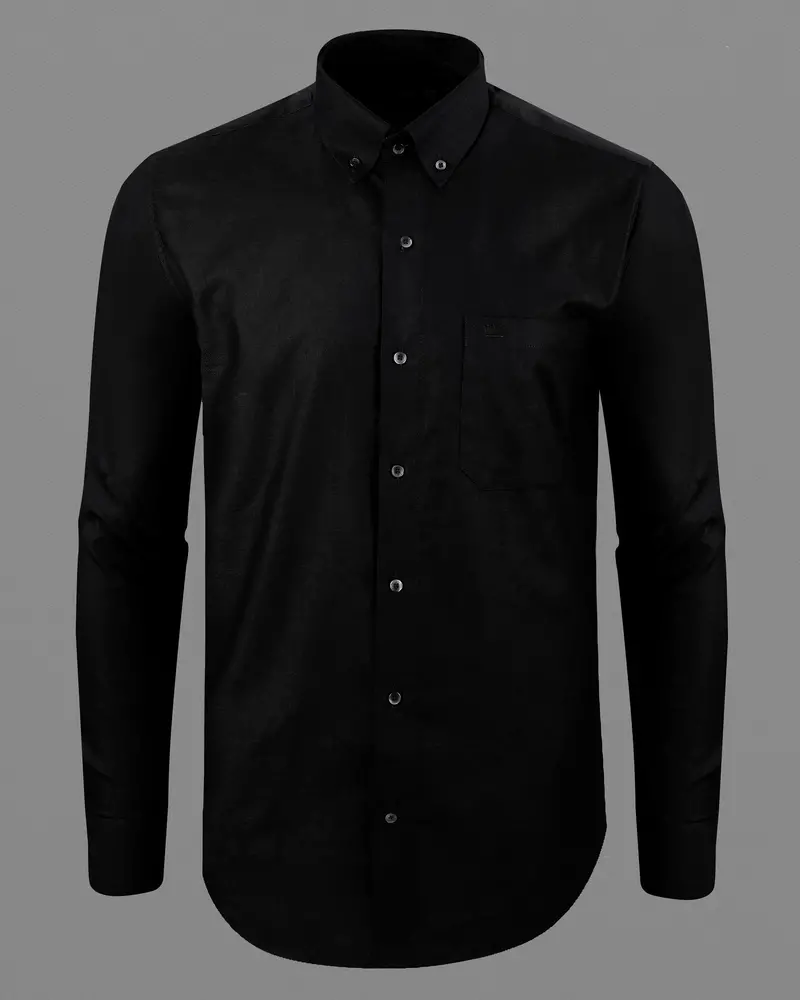 Jade Black Luxurious Linen Shirt 5