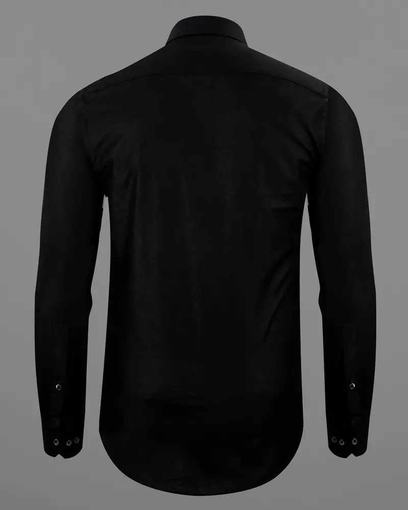 Jade Black Luxurious Linen Shirt 6