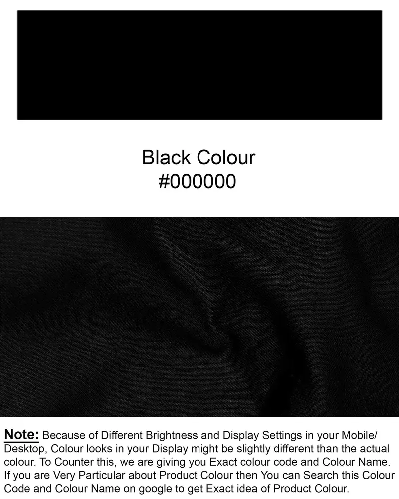 Jade Black Luxurious Linen Shirt 8