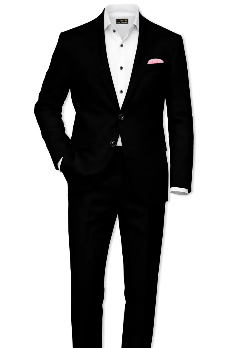 Jade Black Luxurious Linen Single Breasted Stretchable Traveler Blazer 9
