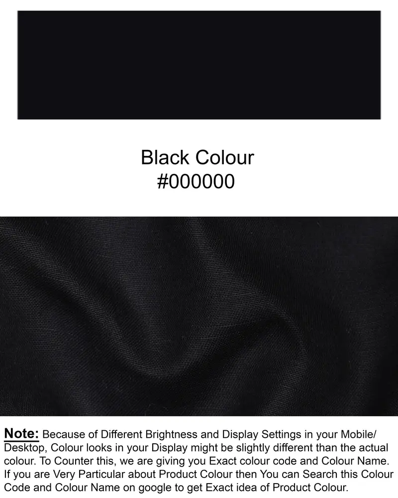 Jade Black Luxurious Linen Waistcoat 7