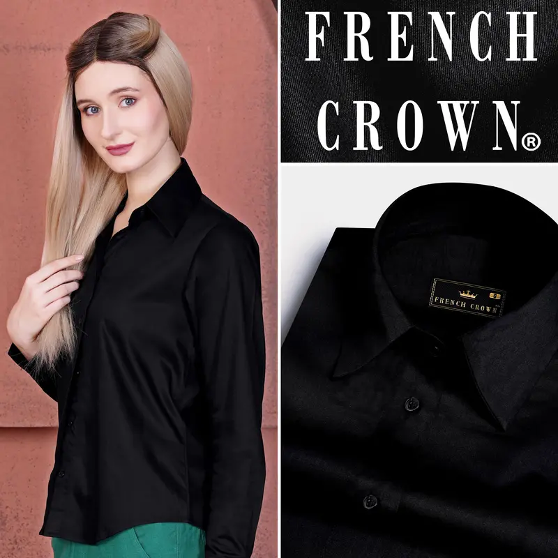Jade Black Premium Cotton Shirt 1