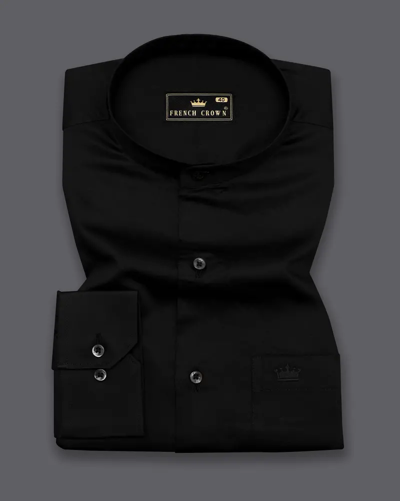Jade Black Premium Giza Cotton Shirt 3