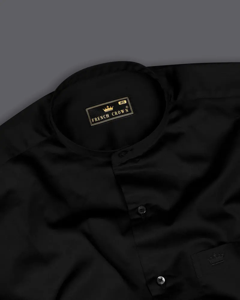Jade Black Premium Giza Cotton Shirt 4