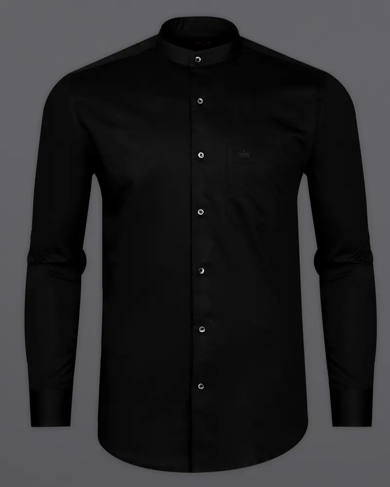 Jade Black Premium Giza Cotton Shirt 5