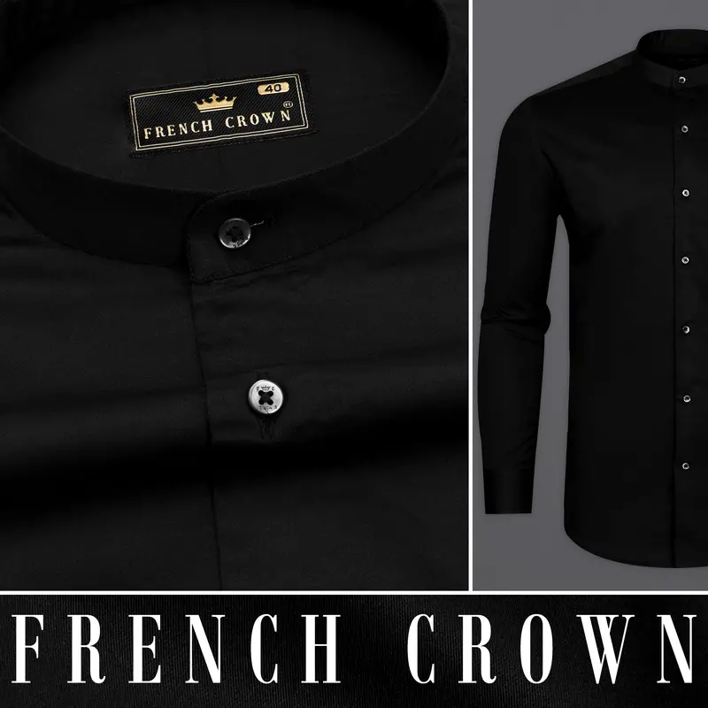 Jade Black Premium Giza Cotton Shirt 9