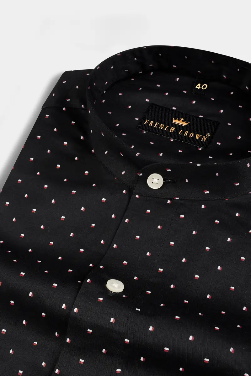 Jade Black Printed Super Soft Premium Cotton Shirt 1
