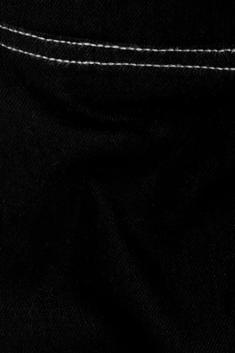 Jade Black Rinse Wash Cargo Denim 3