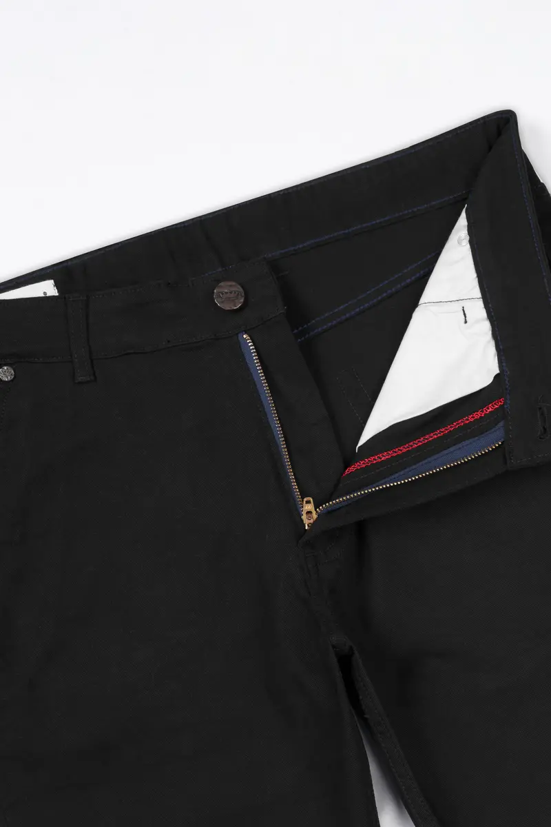 Jade Black Rinse Wash Mildly Distressed Stretchable Denim 5