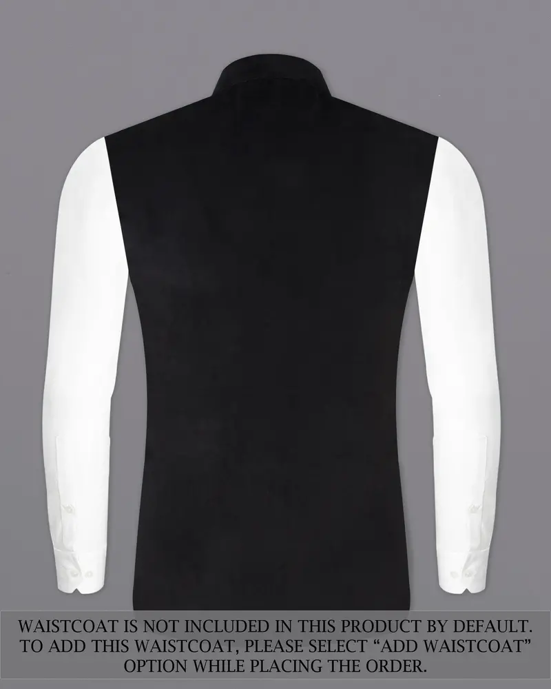 Jade Black Single Breasted Velvet Designer Suit 17