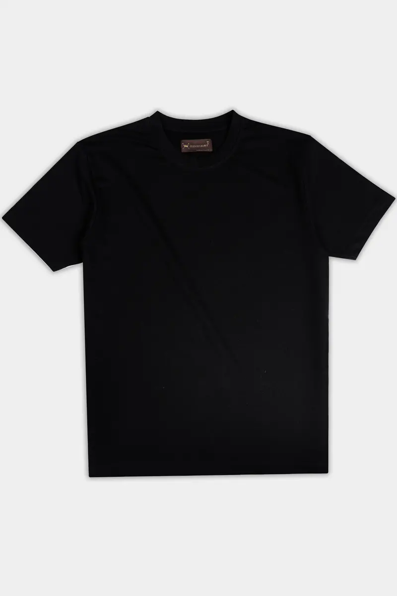 Jade Black Solid Heavyweight Premium Cotton Oversized T Shirt 4