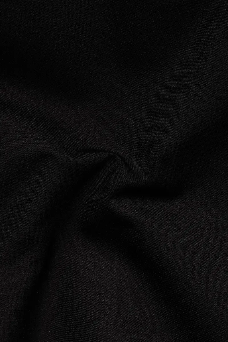 Jade Black Stretchable Subtle Sheen Double Breasted Blazer 3