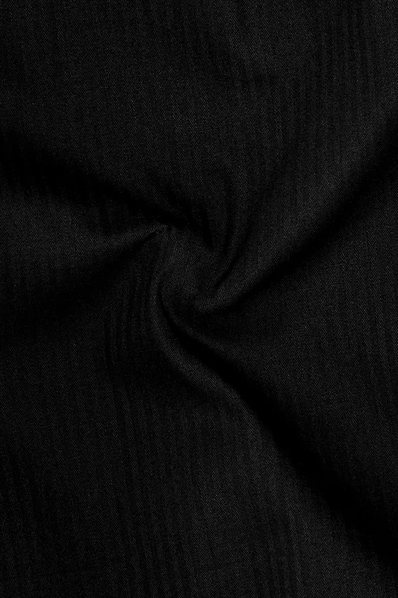 Jade Black Striped Dobby Cotton Shirt 3