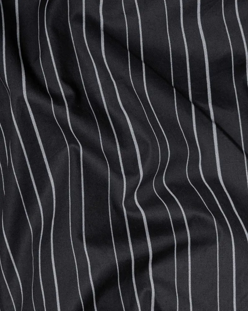 Jade Black Striped Super Soft Premium Cotton Shirt 2