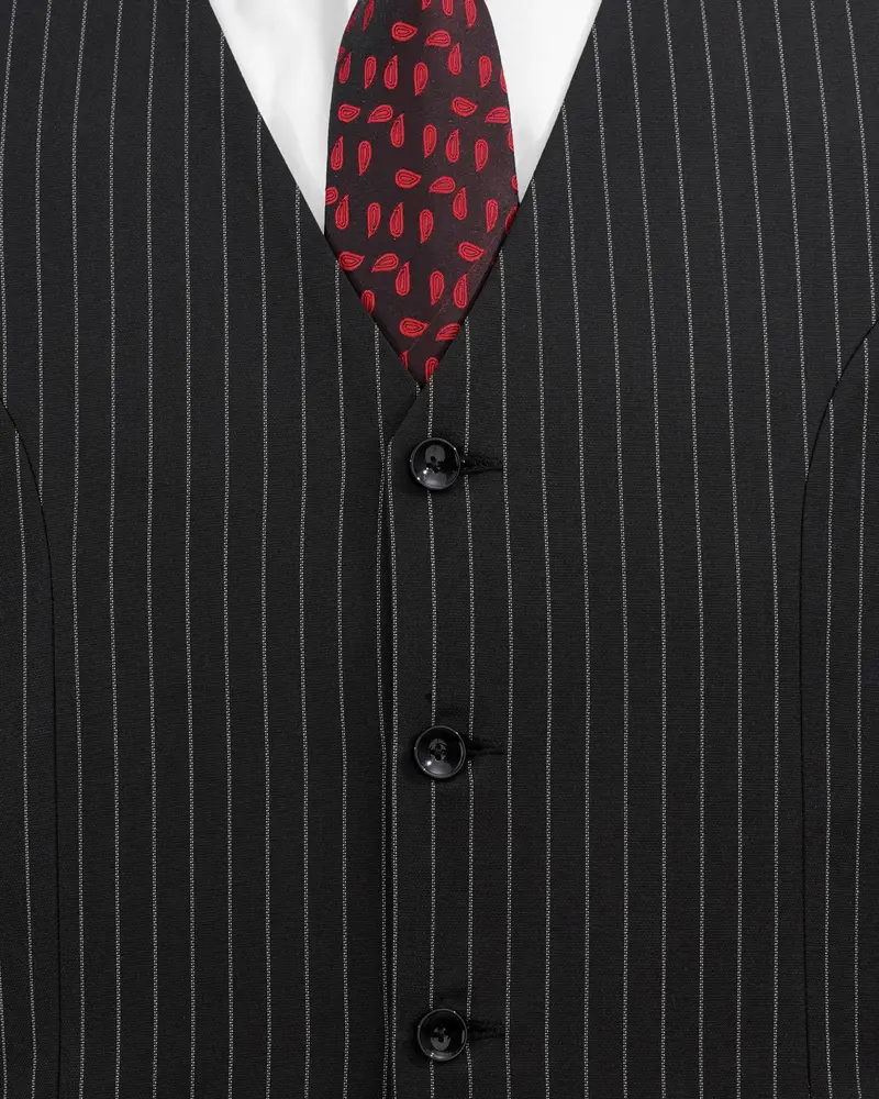 Jade Black Striped Waistcoat 5