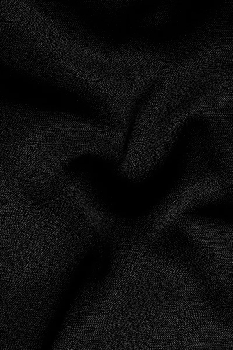 Jade Black Subtle Sheen Viscose Kurta Set 3